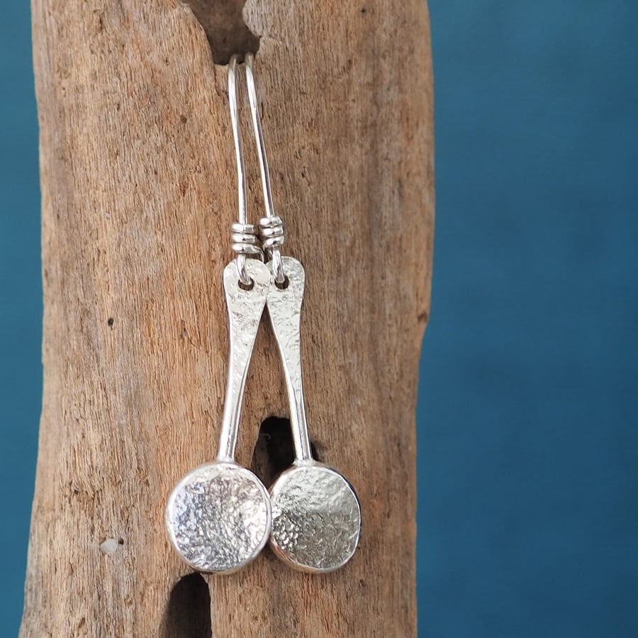 Silver earrings - recycled argentium silver