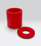 Handmade Red Diffuser Bottle Holder for Home Fragrance - Image 2
