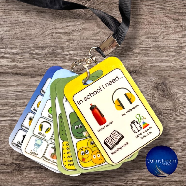 Personalised Visual Communication Cards Custom 12 PECS per Card SEN, Autism, ADH
