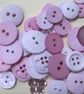 Pale Pink Craft Button Embellishment Mix, Color Me Pink - Image 3
