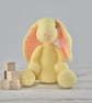 Crochet Rabbit Plush: Yellow Bunny Stuffed Animal, Nursery Decor - Image 2