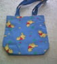 Fabric Bag with Winnie the Pooh on a Blue Background - Image 2