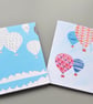 Colourful Hot Air Balloons blank card - Image 5