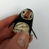 Handmade Copper Puffin, SALE PRICE handmade nature inspired art gifts for reader