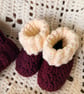 Baby Ribbed cuff beanie and ribbed cuff booties set  - Image 5