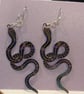 Anodised Stainless Steel Snakes on Sterling Silver Earwires - Image 3