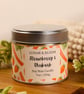 Strawberry and Rhubarb Soy Candle, Sweet Fruity Scent, Summer Candle