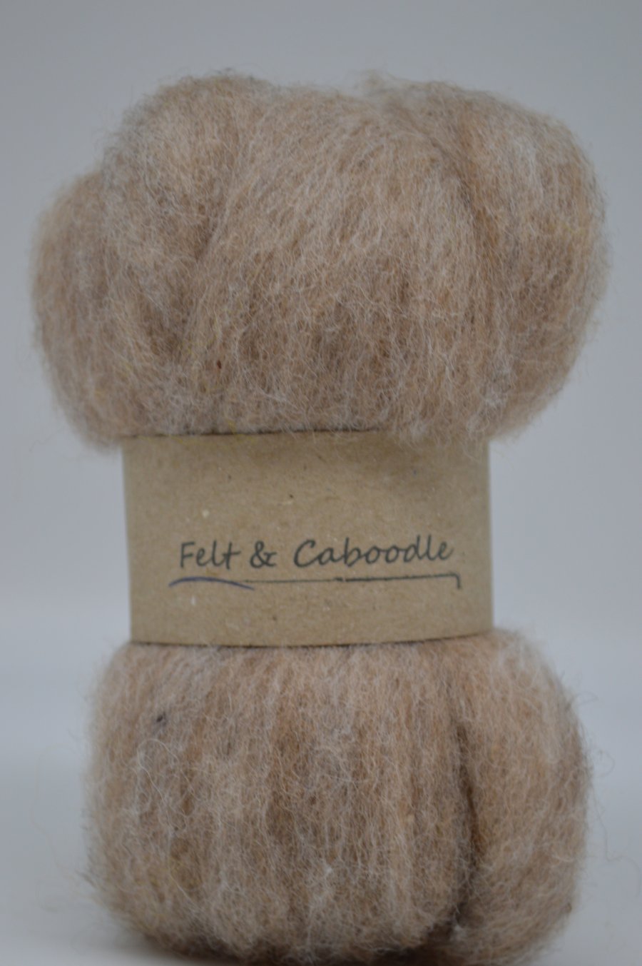 Carded Corriedale wool Rabbit