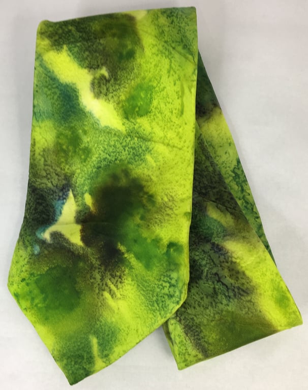 Silk Tie 100% Pure Silk, Hand Painted