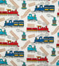 Handmade Choo Choo Train Cotton Fabric Lampshade - Image 3