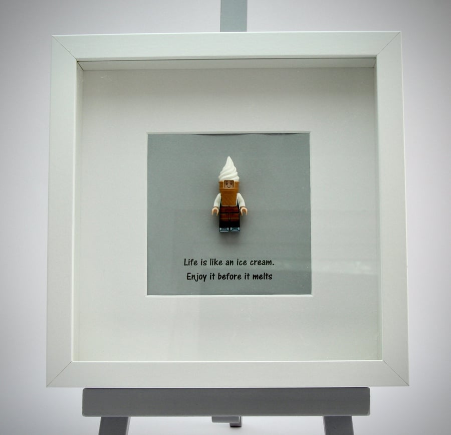 Ice Cream mini Figure framed picture 