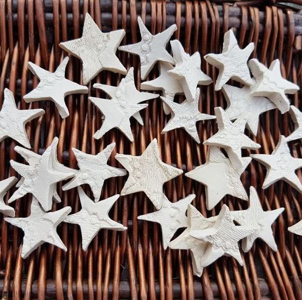 Handmade Ceramic Star for Crafts