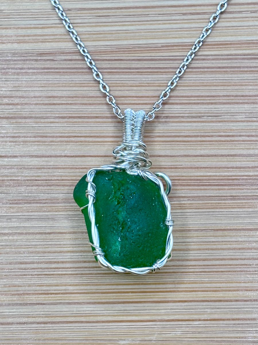 Scottish Sea Glass Pendant - Green - Absolutely beautiful!