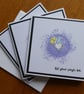 Pack of 3 Christmas Cards - Gnomes with Stars - Image 1