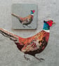 Pheasant coaster, melamine, cork backed - Image 5