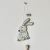 'Happy Easter Bunny' - Handmade Hanging Decoration