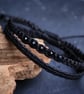 Men's bracelet set with Black Tourmaline  - Image 1