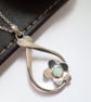 Coober Pedy Opal Necklace Sterling Silver Hallmarked - Image 1