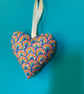 Patchwork Heart hanging decoration - Image 4