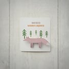 Fox Brooch, Wooden Fox, Fox Jewellery, Wildlife Pin- Perfectly Imperfect