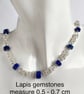 Sterling Silver Lapis Lazuli Byzantine Chainmaille Necklace - Image 10