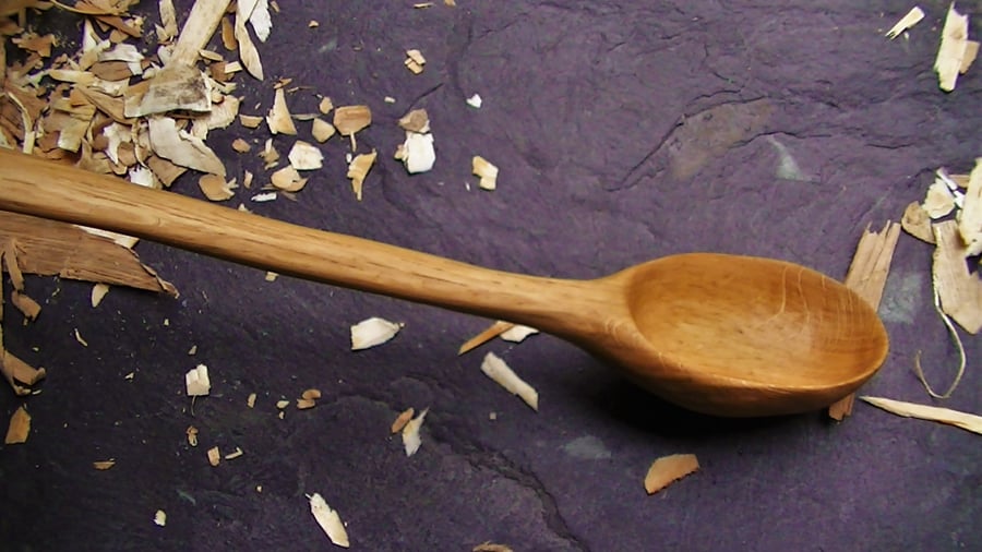 Welsh Light Oak Stew Spoon
