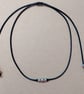 Black Minimalist Choker Necklace - Image 2