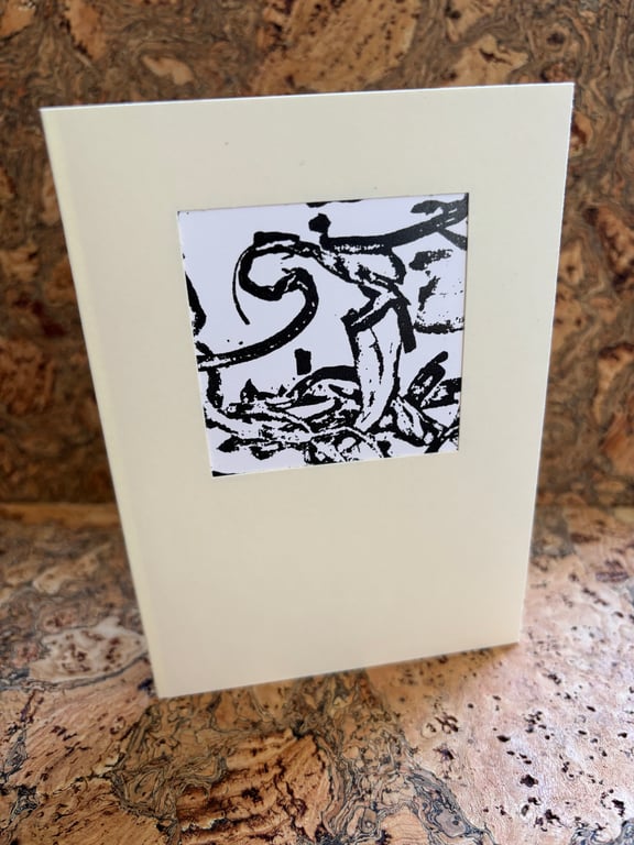 Handmade Unique Greetings Card, Eco friendly Gfits, one of a kind Art Print Card