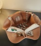 Leather Trinket Bowl - White Distressed Leather - Image 5