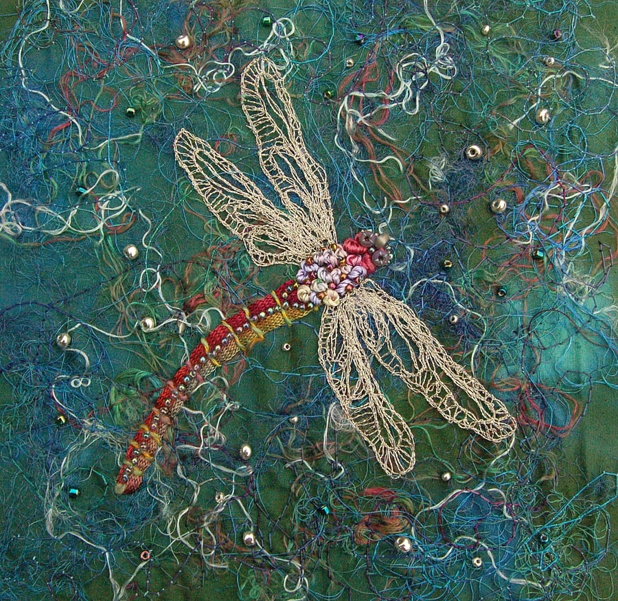 Dragonfly Textile Picture