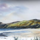 Calgary Beach, Mull. Original Watercolour Painting.
