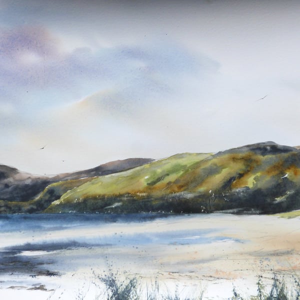 Calgary Beach, Mull. Original Watercolour Painting.