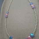 Pastel Pearl Heartshine Necklace