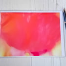 Flower card. Poppy card. Blank greetings card. Any occasion card.