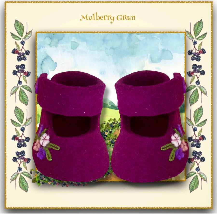 Floral Magenta Shoes