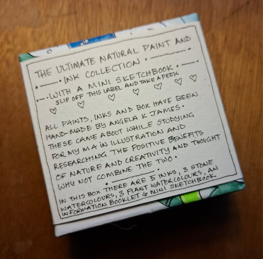Box of Hand made Natural Paint and Ink