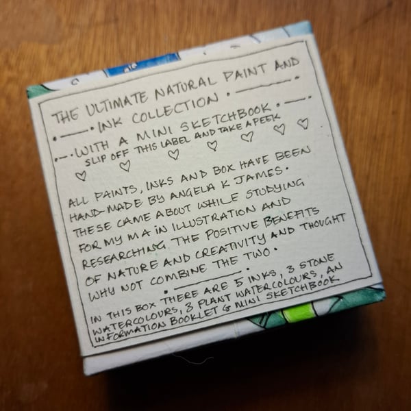 Box of Hand made Natural Paint and Ink
