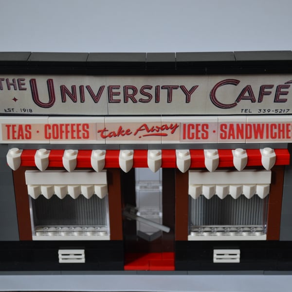 The University Cafe, Glasgow in Lego