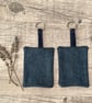 Denim Keyring with Liberty Fabric Heart  - Image 3