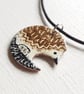Friendly Hedgehog Pendant in Enamels - Image 4