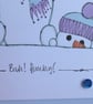 Snowman Christmas Card - Bah Humbug - Image 2