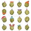 Pack of 4 - Smiley Sprouts Christmas Cards