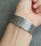Sterling silver cuff bangle, Spiral pattern, Gift for beach lover - Image 7