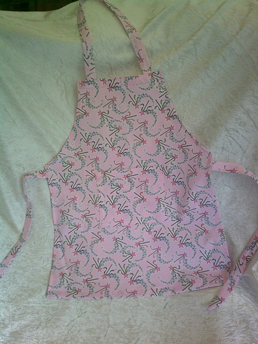 Wands and Flower Garlands Child's Apron