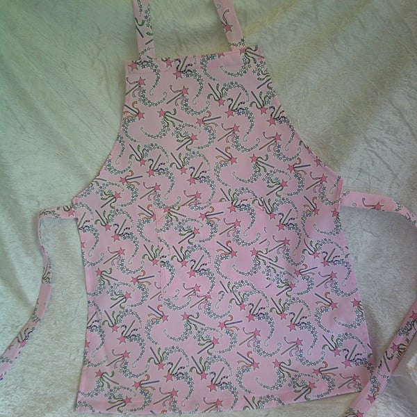 Wands and Flower Garlands Child's Apron