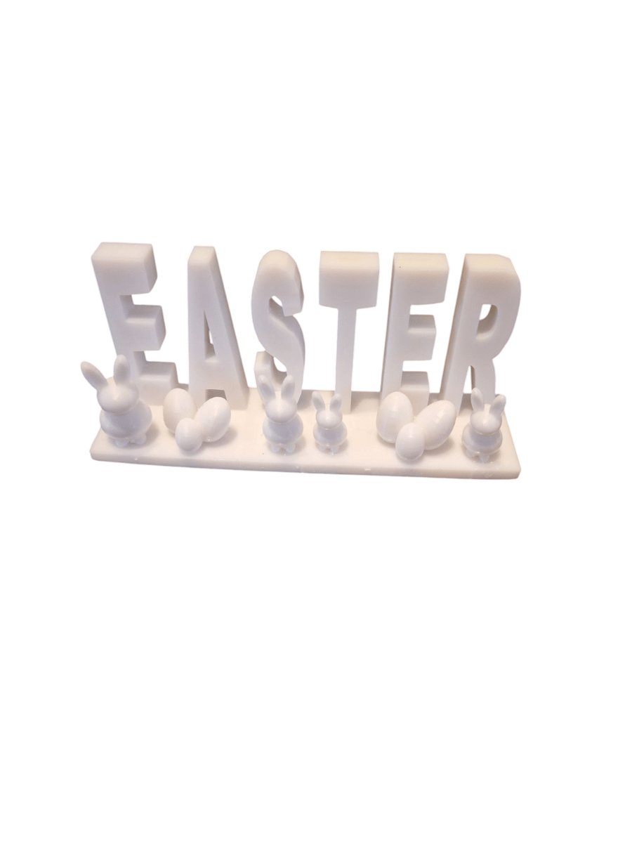 Easter decoration sign with little bunny