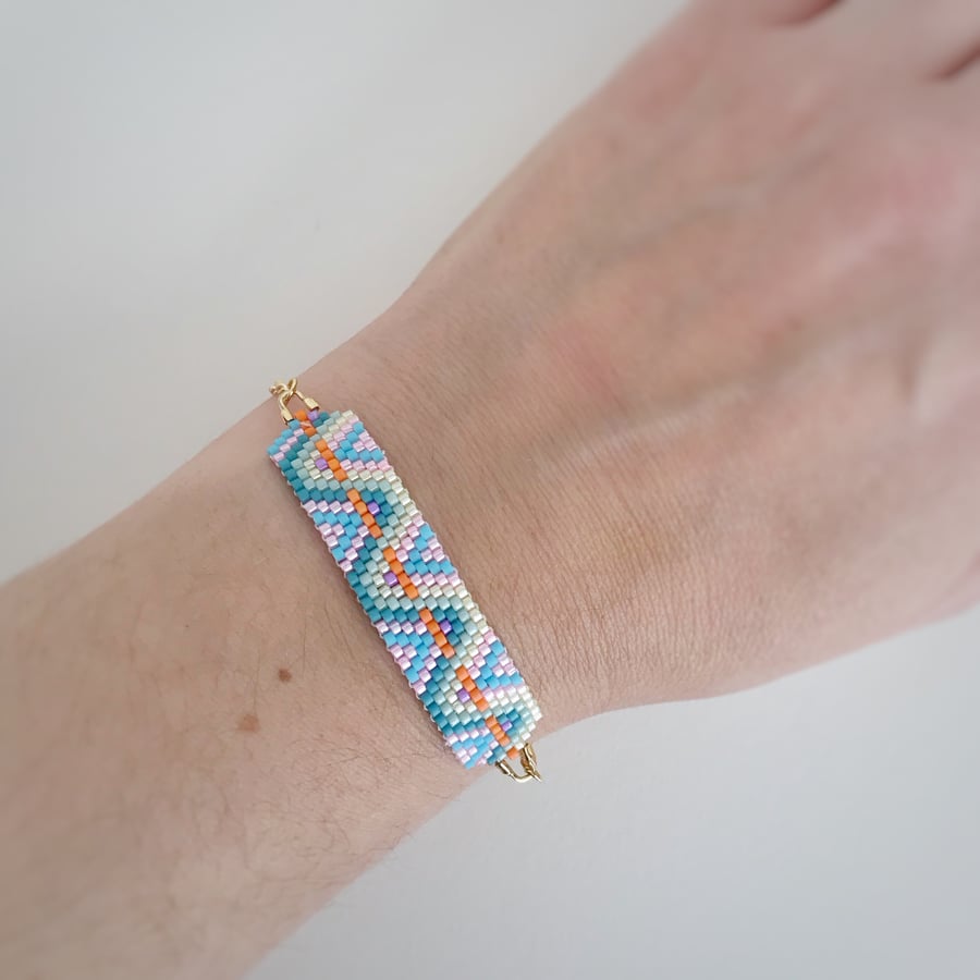 Beaded Miyuki Chain Bracelet