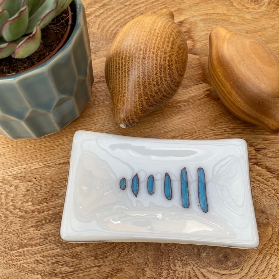 Fused reactive glass dish