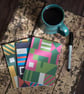 ARC01 Pack of three A6 pocket notebooks with graphic pattern covers - Image 1