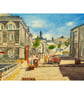 Royal William Yard  Plymouth Original Ink and Watercolour Painting Mounted - Image 1